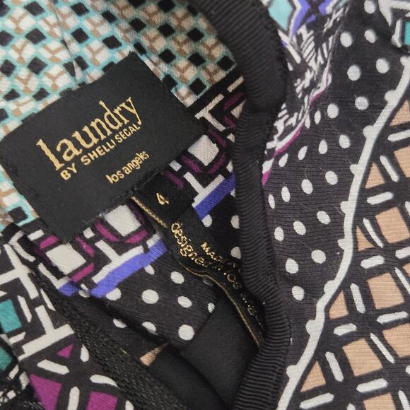 Laundry by‎ Shelli Segal Nordstrom Mod Fair Isle Shift Dress 4 Beautiful Party - Picture 4 of 6